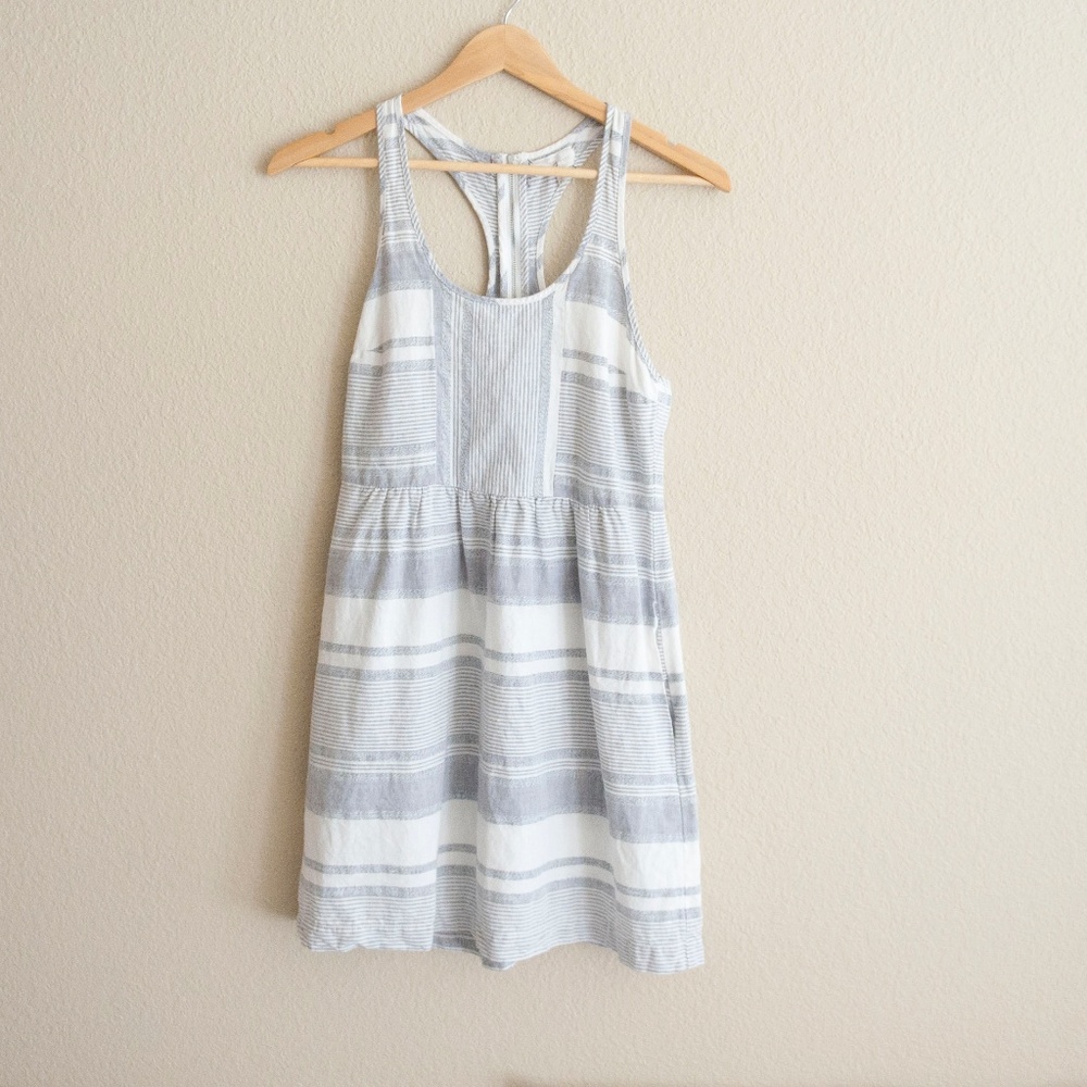 Lou & Grey Striped Linen Racerback Dress